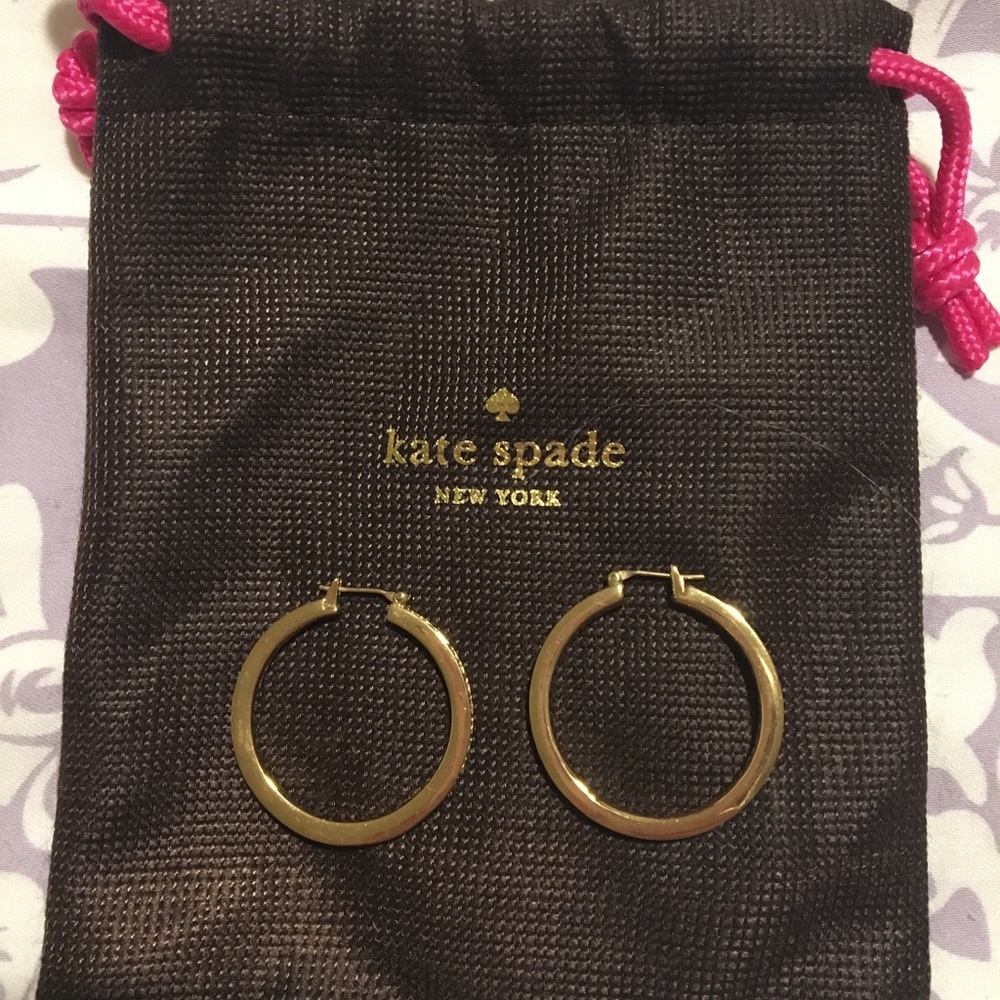 Kate spade ♠️ hoop earrings!!